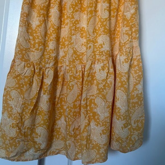 Art Class Yellow Spaghetti Strap Maxi Long Dress Size Medium 7/8 - Picture 7 of 7